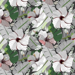 Paradise Hibiscus Vibes - Modern Tropical Mix (Large)