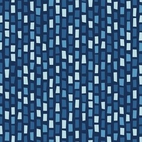 Beaded Glass Brick | Sapphire Topaz Blue Mix -- Ocean Ice Fringe Modern Block Multicolor Beads Scatter Jewel Beadwork Geometric Tile Bold ColorPop Bright Dopamine Rainbow Pop Semiprecious