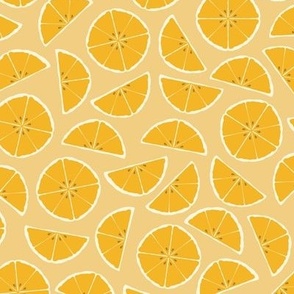 Fancy Citrus Toss | Lemon Curd Yellow -- Sunny Scatter Zest Fruit Foodie ColorPop Bright Dopamine Happy Modern Art Lemon Slice Bar Patio Summer Drinks