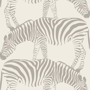 JUMBO baby zebra | cloudy silver, creamy white, silver rust | baby animal safari  nursery