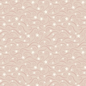 Magical Star Swirls - Terracotta Pink