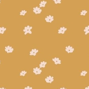 Blossoms - SMALL SCALE - mustard
