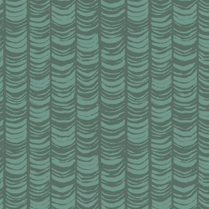 Mineral Abstract Wave - Malachite Green