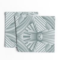 Peregrine Falcon Art Deco_Silver Blue