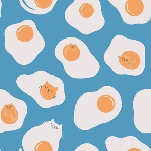  Funny cats and fried eggs