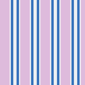 Lavender Purple and Blue Charming Stripes / Purple and Blue Stripes / Lavender Stripes / Blue Stripes