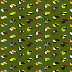 Tons of Toucans (moss green)