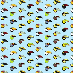 Tons of Toucans (sky blue)