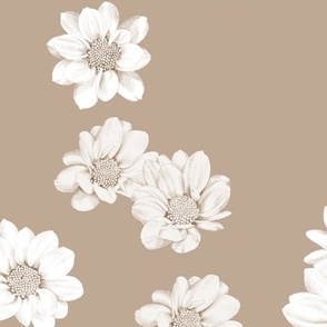 Detailed flowers - coffee