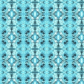 Aqua swirl tie-dye 5x5
