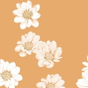 Detailed flowers - orange