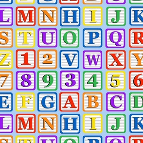 Building blocks alphabet blue 20x13.5