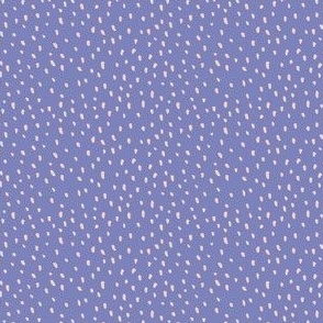 Small // Scattered Seeds: Dashes & Dots Blender - Deep Periwinkle Purple