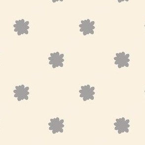 Flower spots - grey