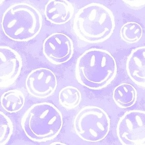 Purple Tie-Dye Smileys