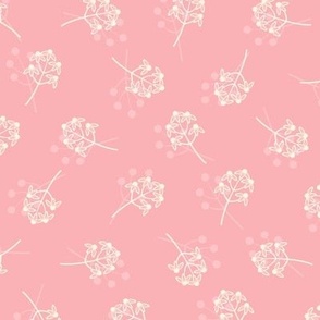 Berry Blossom Toss: Medium Pink Botanical Floral Scatter