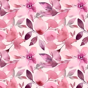 Blossom Whispers: Pink Flower Pattern (126)