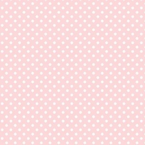 A Little Dotty: Pastel Pink & White Tiny Polka Dot