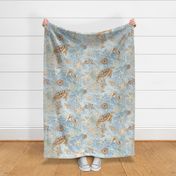 24" Sea Whispers - Blue, Non-directional Pattern by Audrey Jeanne