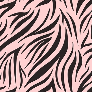 Funky Zebra Stripes (Light Pink)