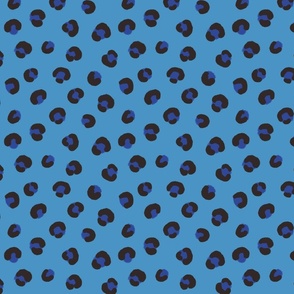 Blue Leopard Dots