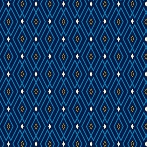 Blue and Yellow Diamond Pattern
