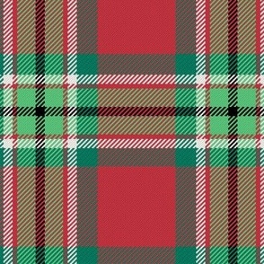 Town Square Plaid in Christmas Red and Green