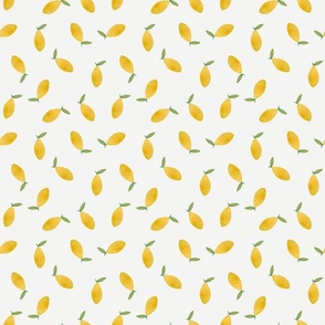 Summer fruit - watercolor mango white S