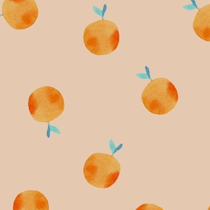Summer fruit - Watercolor peaches peach L