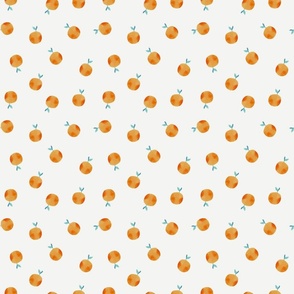 Summer fruit - Watercolor peaches white S