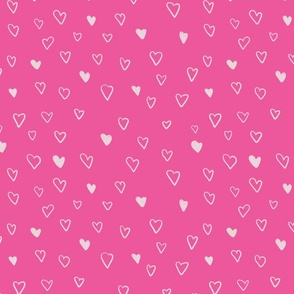Barbiecore - Doodle hearts Medium