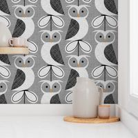 great horned owl-gray-large scale