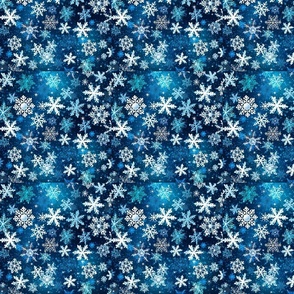 Night Snowflakes Pattern
