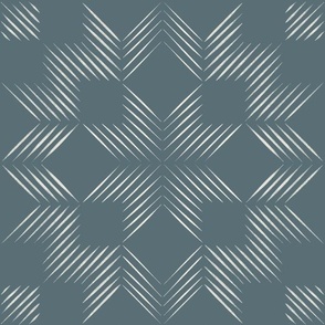 Lines |  Creamy White,  Marble Blue | Southwest Hand Drawn Geometric