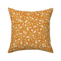 Abstract Loops - Saffron Marigold Yellow Orange Cream // Large Scale