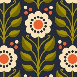 2816 A Medium - Scandinavian flowers