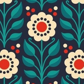 2816 C Medium - Scandinavian flowers