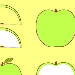 Green Apple Pattern - Large Size