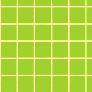 Green and Yellow Grid Pattern - Medium Size