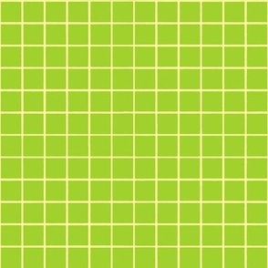 Green and Yellow Grid Pattern - Smaller Size