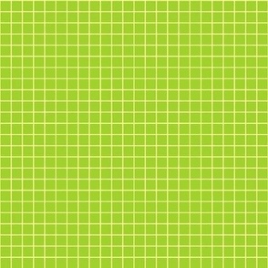 Green and Yellow Grid Pattern - X Small Size