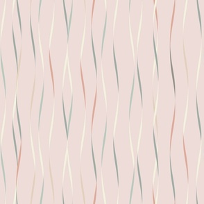 Party Festive Ribbons Wavy Stripe Coquette - Pink and Pretty
