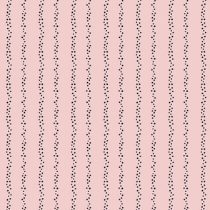 Dotty lines on pastel pink