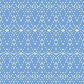 melon seed deco background blue
