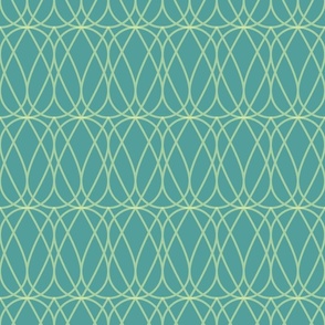 melon seed deco background turquoise