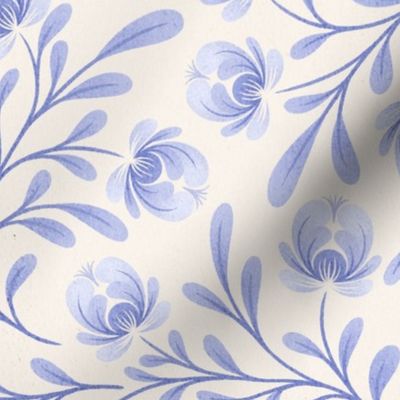 French Country Floral Blue