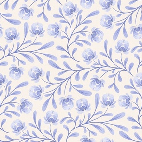 French Country Floral Blue