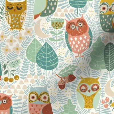 Kids Woodland Owls - S