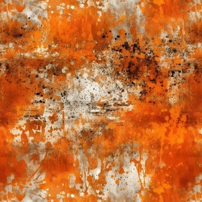 Orange & Silver Grunge