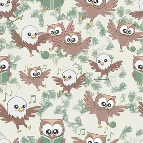 Little Owls and Eagles having fun - LARGE Scale